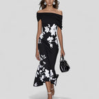 Elegant Midi Dress in Soft Fabric | Perfect for Parties and Special Occasions