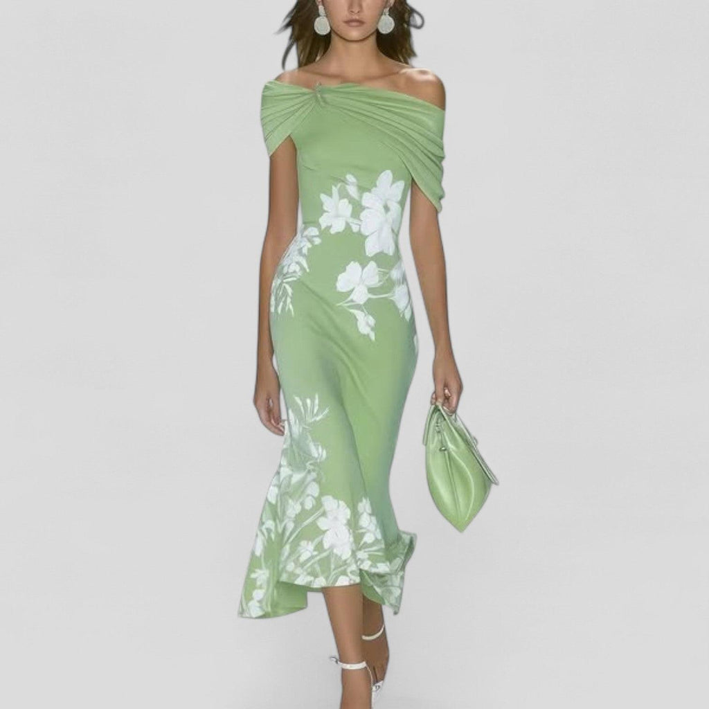 Elegant Midi Dress in Soft Fabric | Perfect for Parties and Special Occasions
