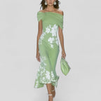 Elegant Midi Dress in Soft Fabric | Perfect for Parties and Special Occasions