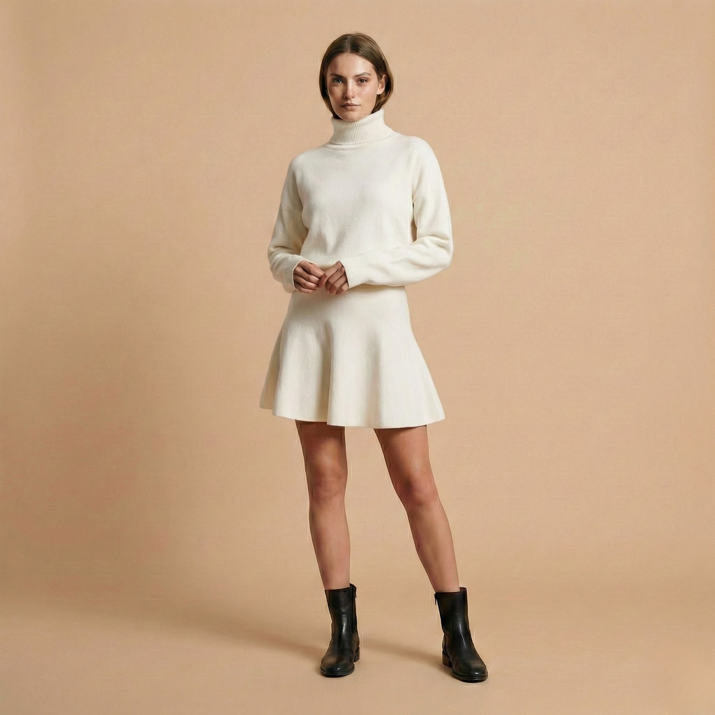 Elegant Short Dress in Soft Fabric for Casual or Formal Occasions