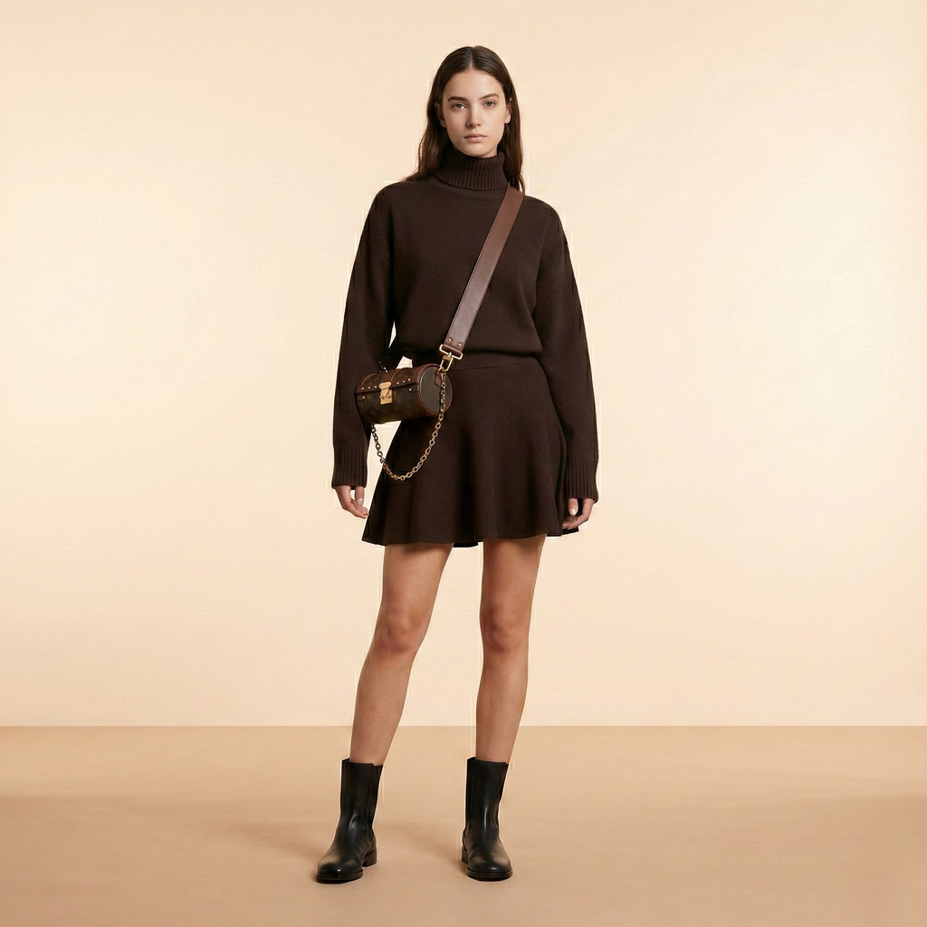 Elegant Short Dress in Soft Fabric for Casual or Formal Occasions