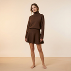 Elegant Short Dress in Soft Fabric for Casual or Formal Occasions