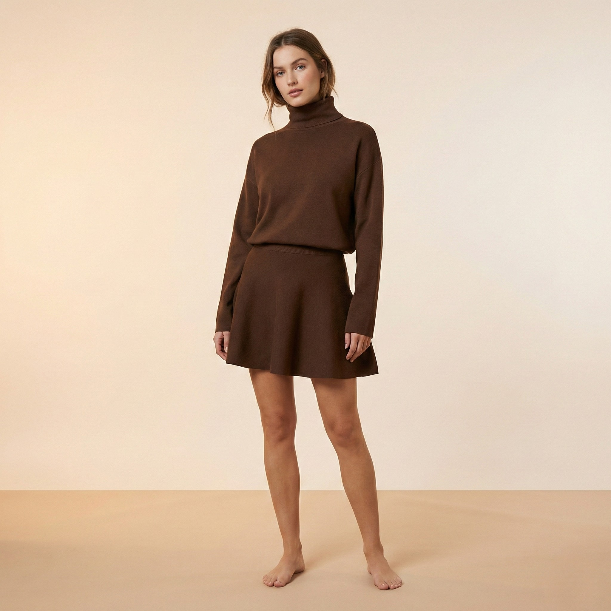 Elegant Short Dress in Soft Fabric for Casual or Formal Occasions