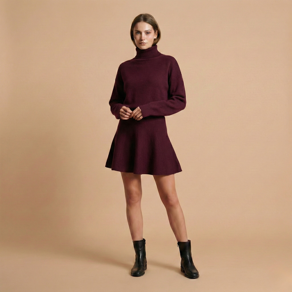 Elegant Short Dress in Soft Fabric for Casual or Formal Occasions