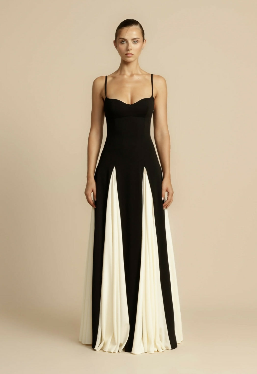 Evening Maxi Dress in Soft Fabric - Elegant Paloma Style for Formal Events and Special Occasions