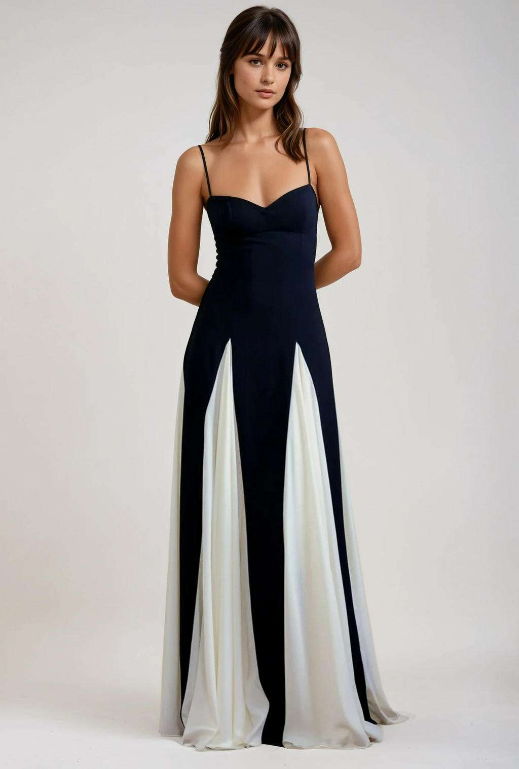 Evening Maxi Dress in Soft Fabric - Elegant Paloma Style for Formal Events and Special Occasions