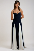 Evening Maxi Dress in Soft Fabric - Elegant Paloma Style for Formal Events and Special Occasions