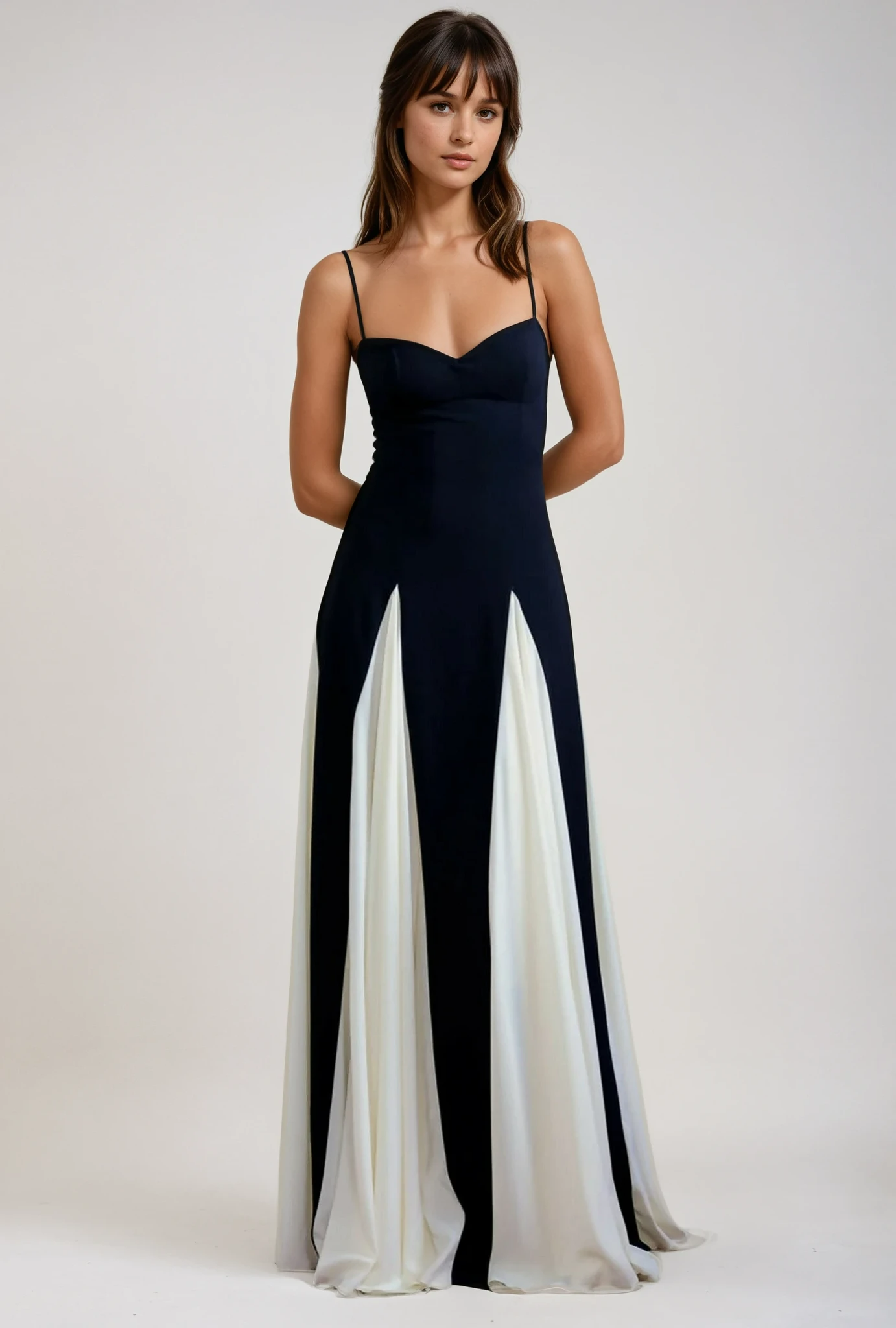 Evening Maxi Dress in Soft Fabric - Elegant Paloma Style for Formal Events and Special Occasions