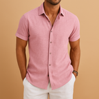 Fitted Men's Shirt in Cotton Blend | Modern Casual Wear for Work or Leisure