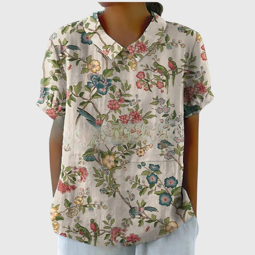 Floral Blouse for Women UK – Smart Casual Office Brunch Holiday Wear