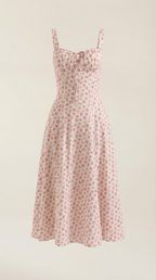 Floral Print Lightweight Midi Summer Dress for Casual Wear