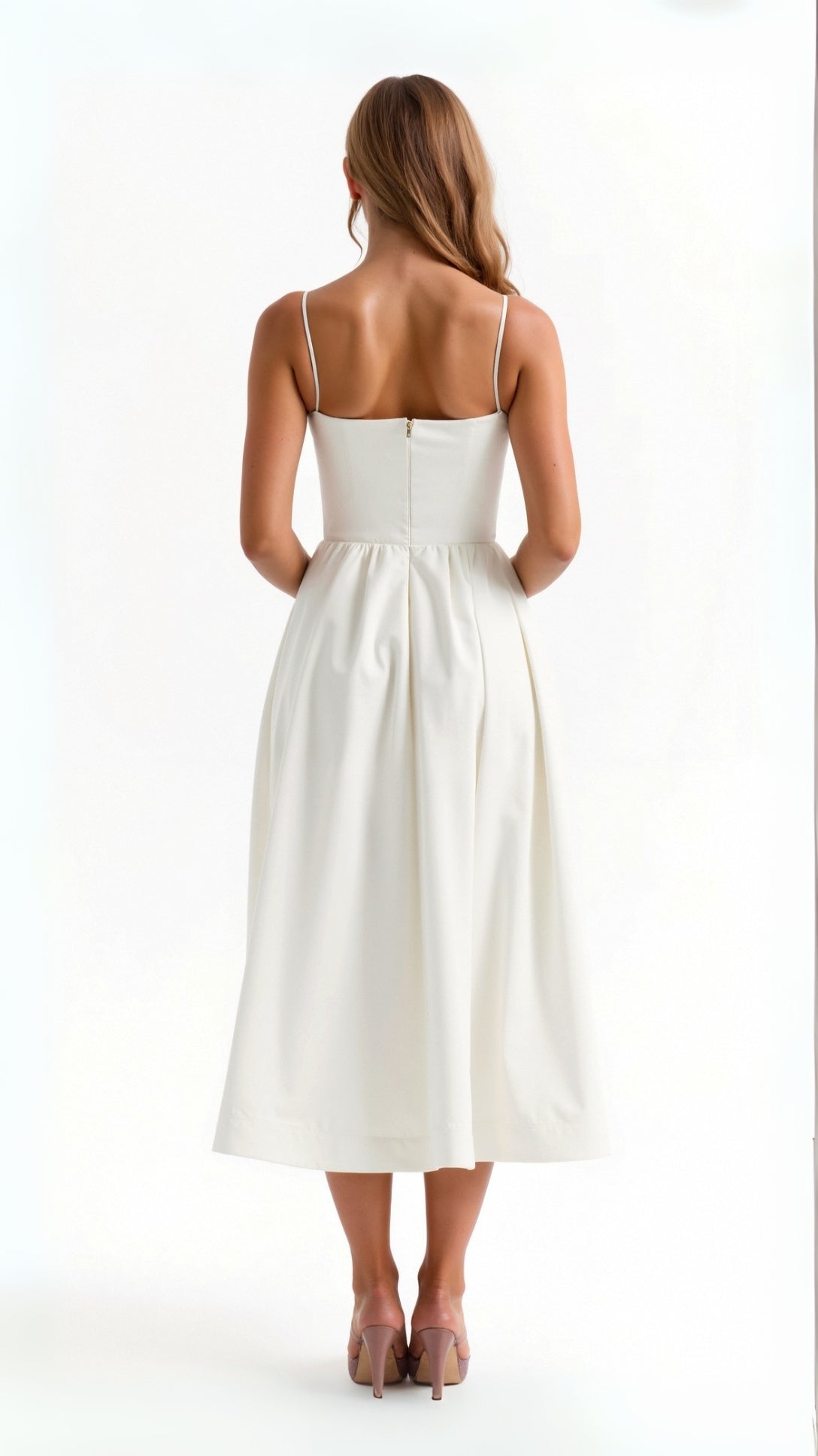 Flowy Midi Dress for Women | Lightweight Fabric | Casual Elegance | Perfect for Summer Events and Everyday Wear