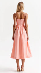 Flowy Midi Dress for Women | Lightweight Fabric | Casual Elegance | Perfect for Summer Events and Everyday Wear