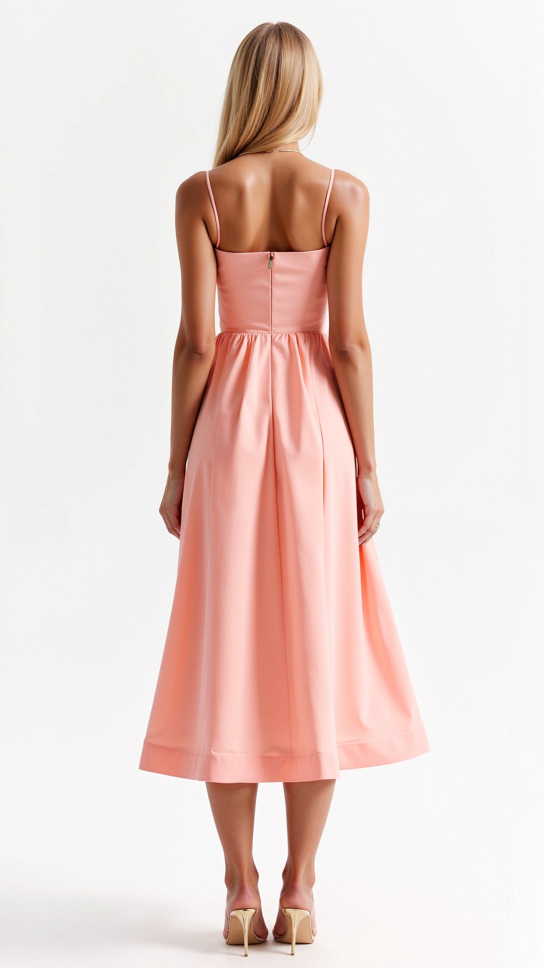 Flowy Midi Dress for Women | Lightweight Fabric | Casual Elegance | Perfect for Summer Events and Everyday Wear