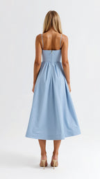 Flowy Midi Dress for Women | Lightweight Fabric | Casual Elegance | Perfect for Summer Events and Everyday Wear