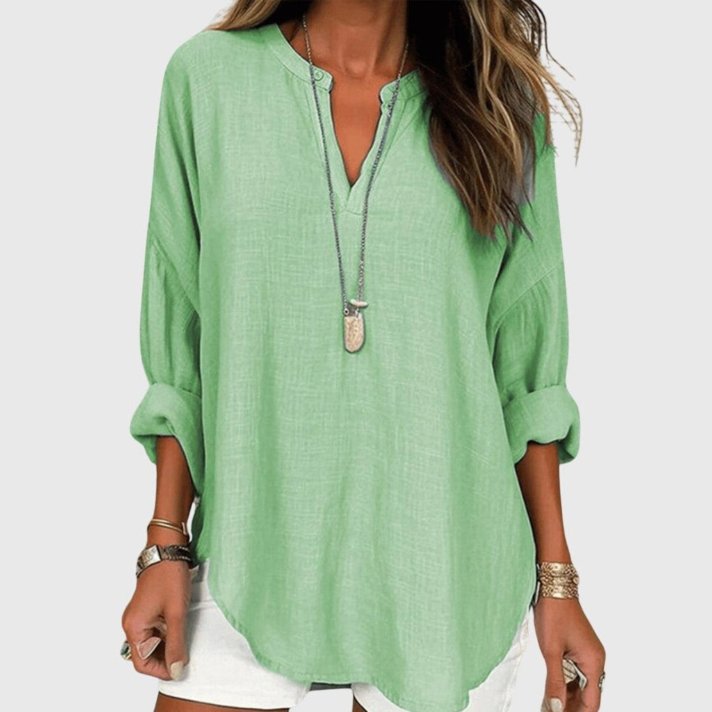 Flowy White Beach Shirt for Women UK – Holiday Wear Brunch Smart Casual