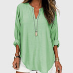 Flowy White Beach Shirt for Women UK – Holiday Wear Brunch Smart Casual