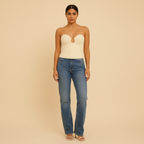 Knit Tube Top - Sleek Design - Women's Casual Wear - Versatile Fashion Staple
