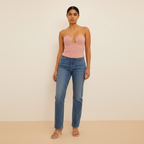 Knit Tube Top - Sleek Design - Women's Casual Wear - Versatile Fashion Staple