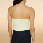Knit Tube Top - Sleek Design - Women's Casual Wear - Versatile Fashion Staple