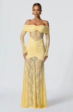 Lace Evening Gown for Women - Elegant Formal Dress for Special Occasions