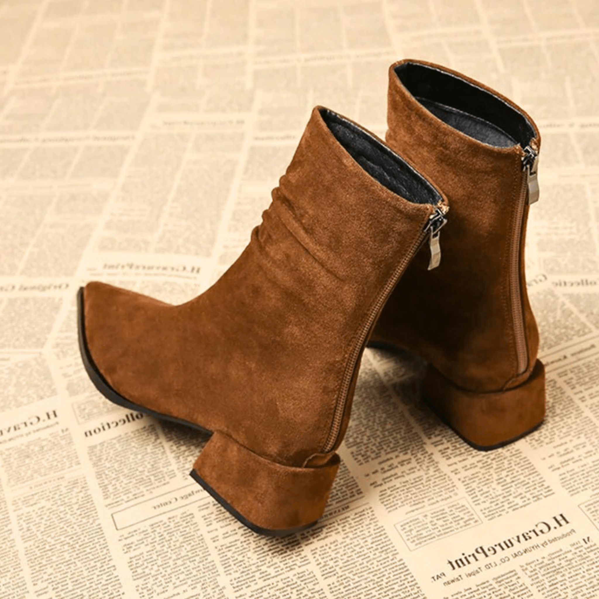 Leather Ankle Boot - Chic Casual Footwear for Everyday Use