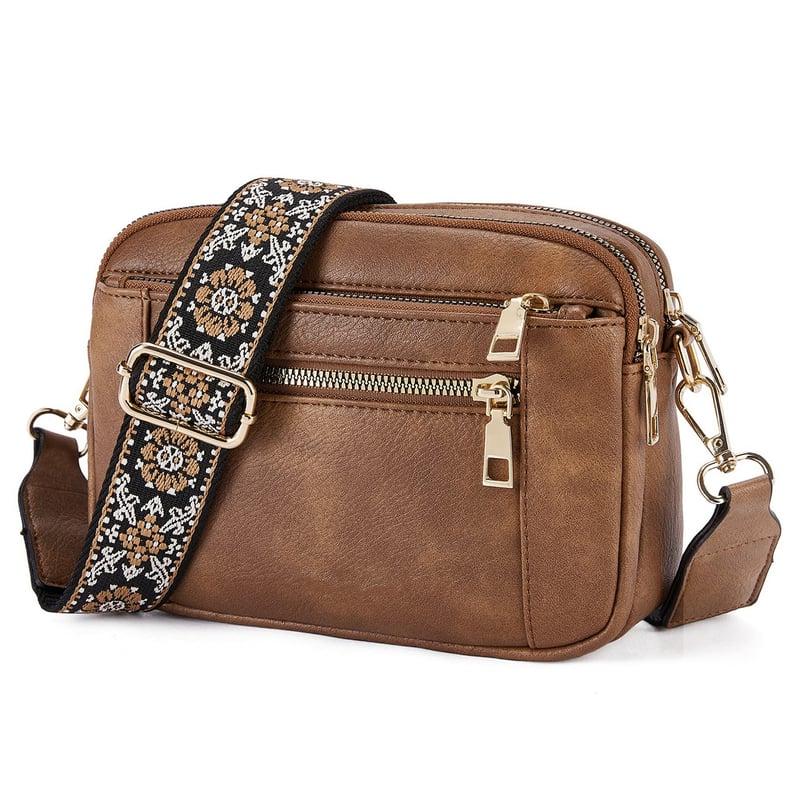 Leather Shoulder Bag - Elegant Design for Everyday Use - Refined Style and Versatile Functionality Brown
