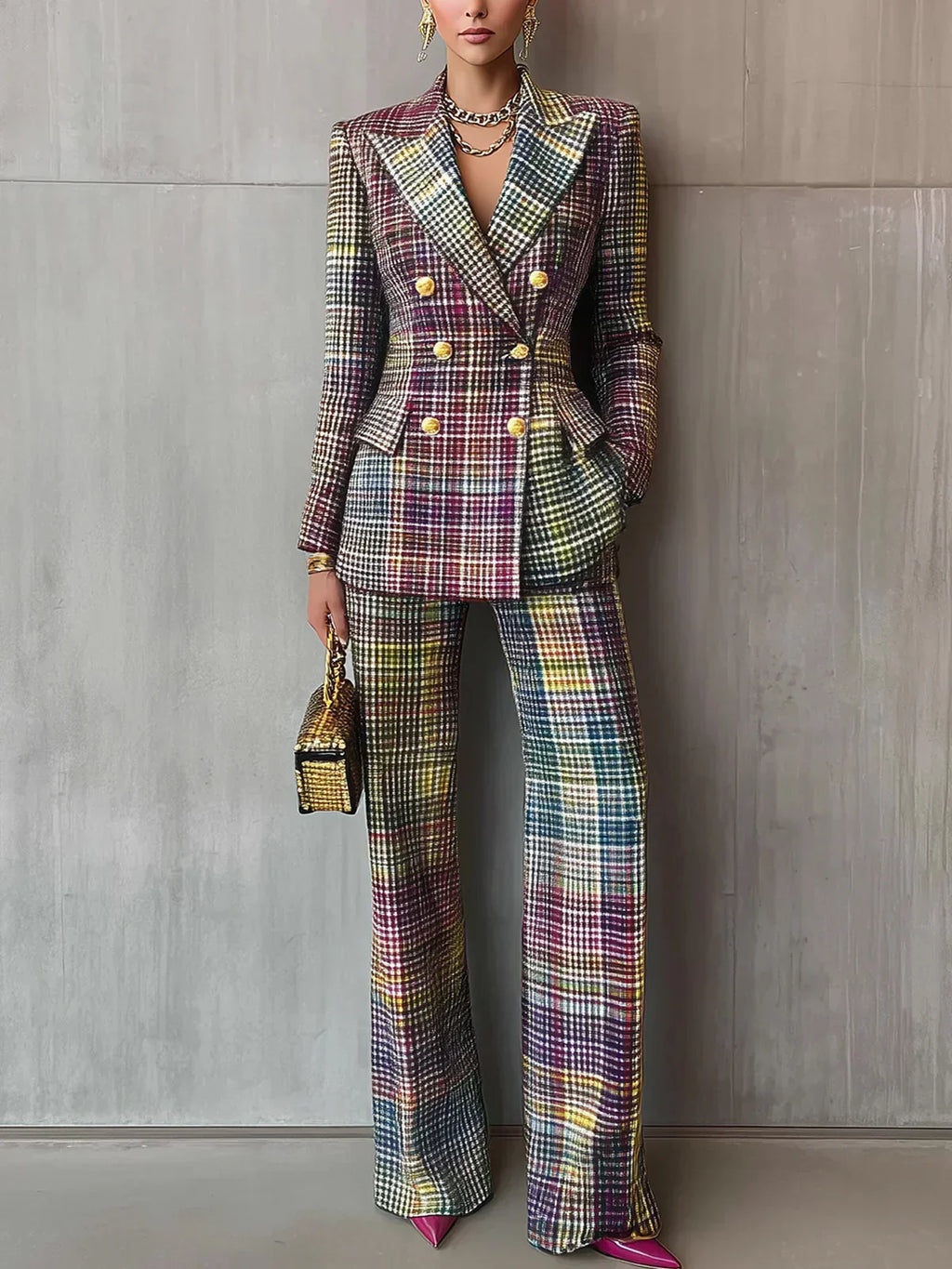 Luxe Women's Suit in Soft Fabric - Elegant Business Attire for Professional Wear
