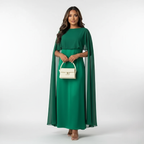 Maxi Cape Dress for Women - Elegant Formal Wear for Special Occasions