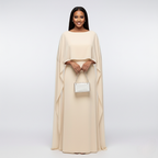 Maxi Cape Dress for Women - Elegant Formal Wear for Special Occasions