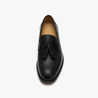 Men's Black Leather Tassel Loafers
