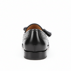 Men's Black Leather Tassel Loafers
