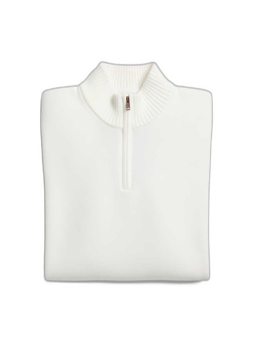 Men's Cashmere Sweater with Zipper - Soft, Stylish Knitwear for Casual or Formal Wear