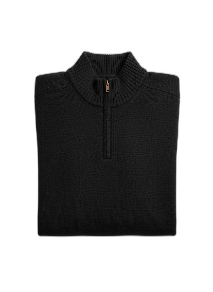 Men's Cashmere Sweater with Zipper - Soft, Stylish Knitwear for Casual or Formal Wear