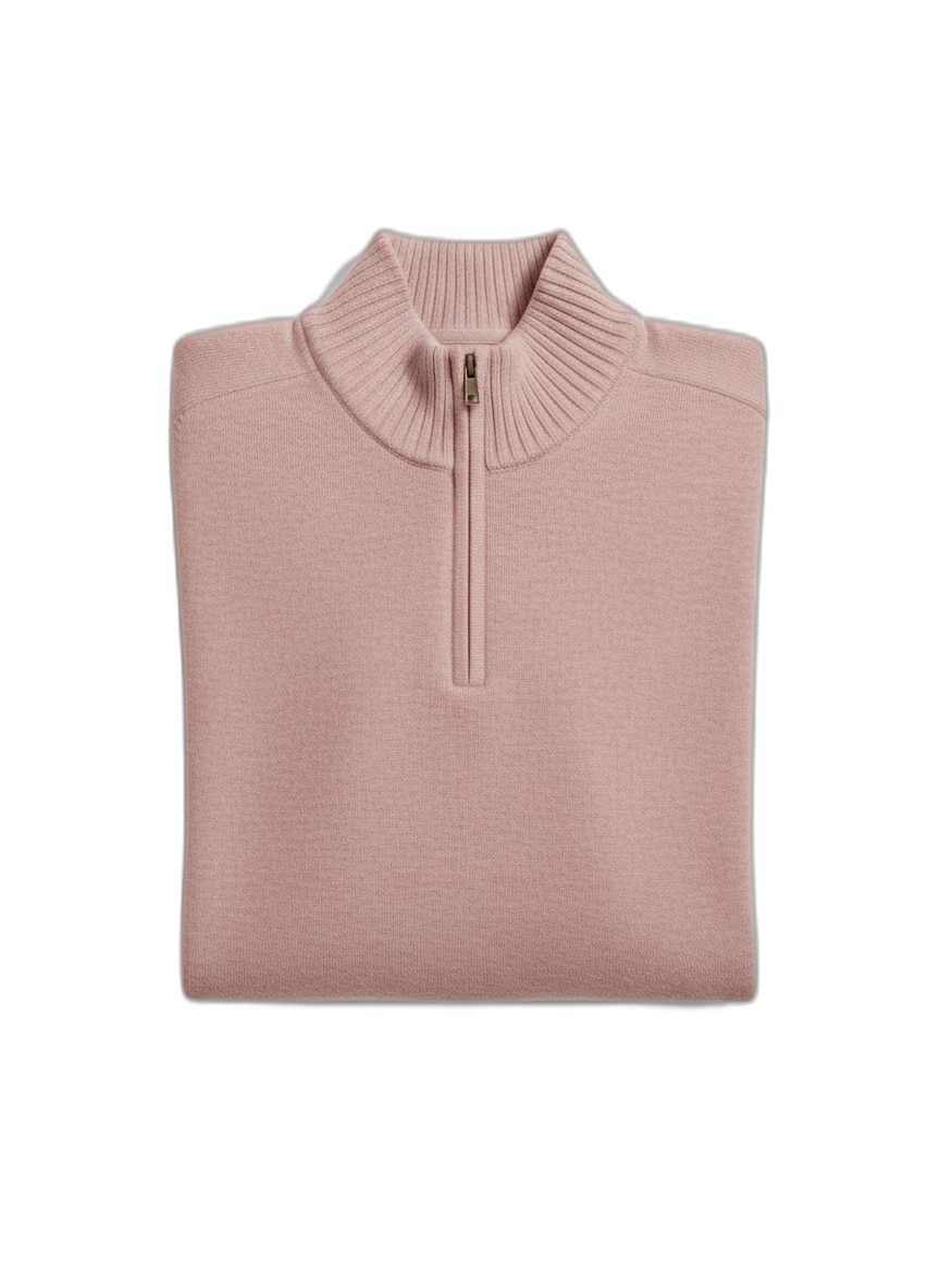 Men's Cashmere Sweater with Zipper - Soft, Stylish Knitwear for Casual or Formal Wear