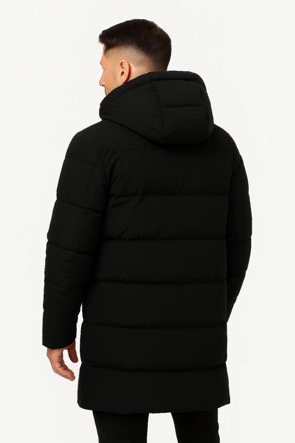 Men's Insulated Waterproof Puffer Jacket - Warm Winter Coat for Outdoor Activities