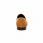 Men's Khaki Suede Penny Loafers