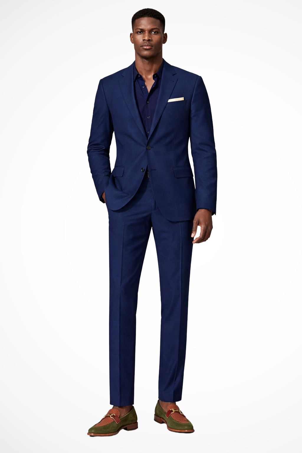 Men's Linen Notch Lapel Summer Wedding Suit - Single Breasted Design