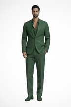 Men's Linen Relaxed Fit Summer Wedding Guest Suit - Lightweight & Comfortable