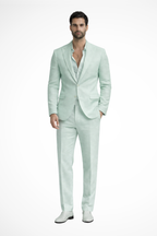 Men's Linen Relaxed Fit Summer Wedding Guest Suit - Lightweight & Comfortable