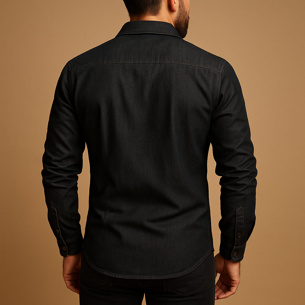 Men's Long Sleeve Cotton Shirt | Casual Style for Everyday Wear | Comfortable Fit and Versatile Design
