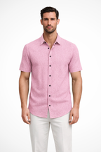 Cotton Short Sleeve Men's Shirt UK – Smart Casual & Holiday & Resort Wear