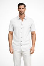 Cotton Short Sleeve Men's Shirt UK – Smart Casual & Holiday & Resort Wear