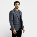 Men’s Wool Blend Textured Blazer – Tailored Modern Fit