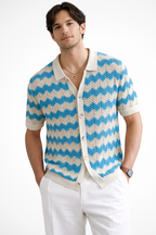 Knit Short Sleeve Men's Shirt UK – Smart Casual & Holiday & Resort Wear