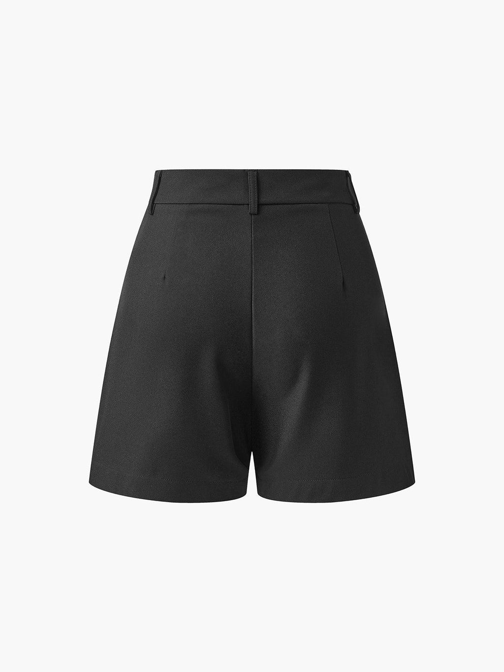 Mid-Waist Tailored Shorts Without Belt - Comfortable Casual Summer Wear