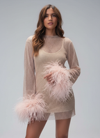 Mini Cocktail Dress - Elegant Fit and Flare - Evening Events and Parties