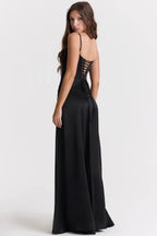 Satin Corset Maxi Dress for Women UK – Evening Gown Black Tie & Cocktail Attire