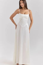 Satin Corset Maxi Dress for Women UK – Evening Gown Black Tie & Cocktail Attire