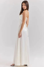 Satin Corset Maxi Dress for Women UK – Evening Gown Black Tie & Cocktail Attire